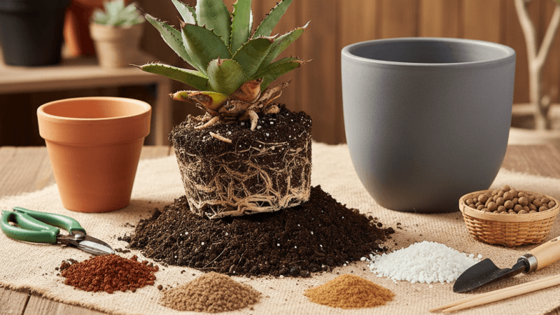 アガベ植え替えの教科書|時期や方法、根の処理まで徹底解説