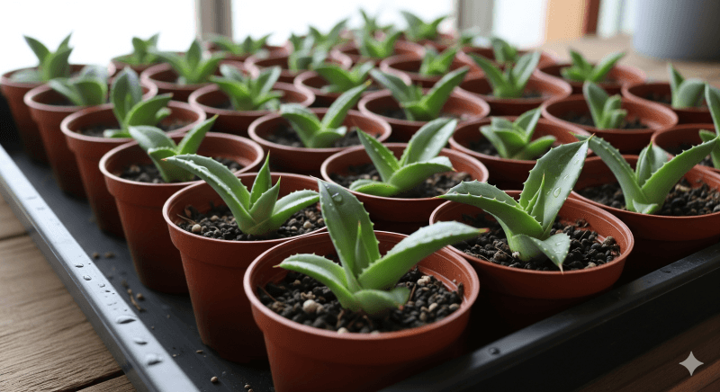 分離したアガベの子株を育てる方法