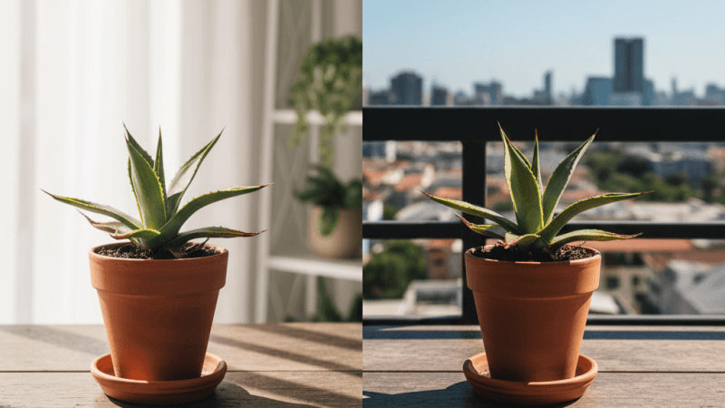 植え替え後の置き場所と光の当て方