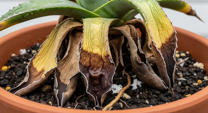 アガベの根腐れを見抜く症状と主な原因