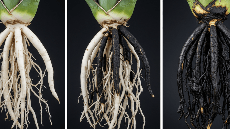 画像で見る根腐れの進行状態