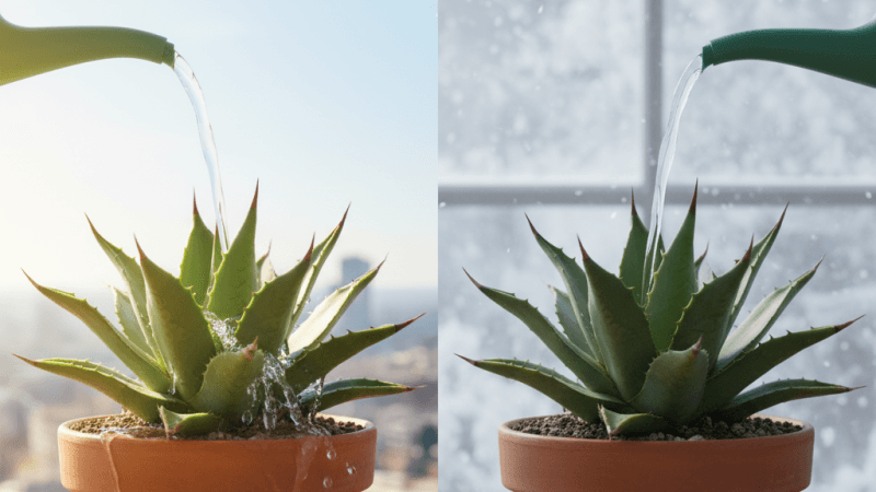 水やり頻度の目安と季節ごとの調整