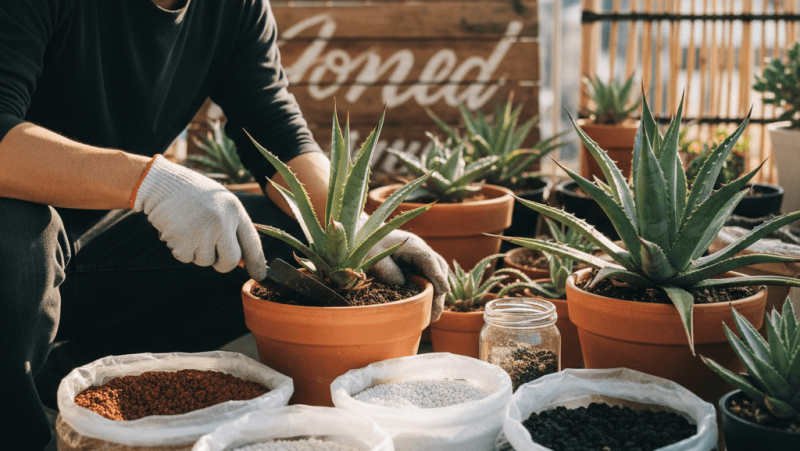 アガベの土配合】水やり頻度で決める！失敗しない作り方と選び方