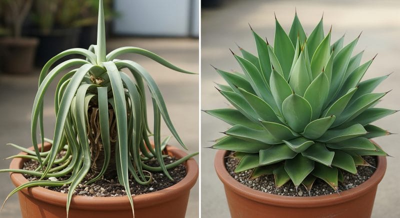 徒長の見分け方と正常な株との違い