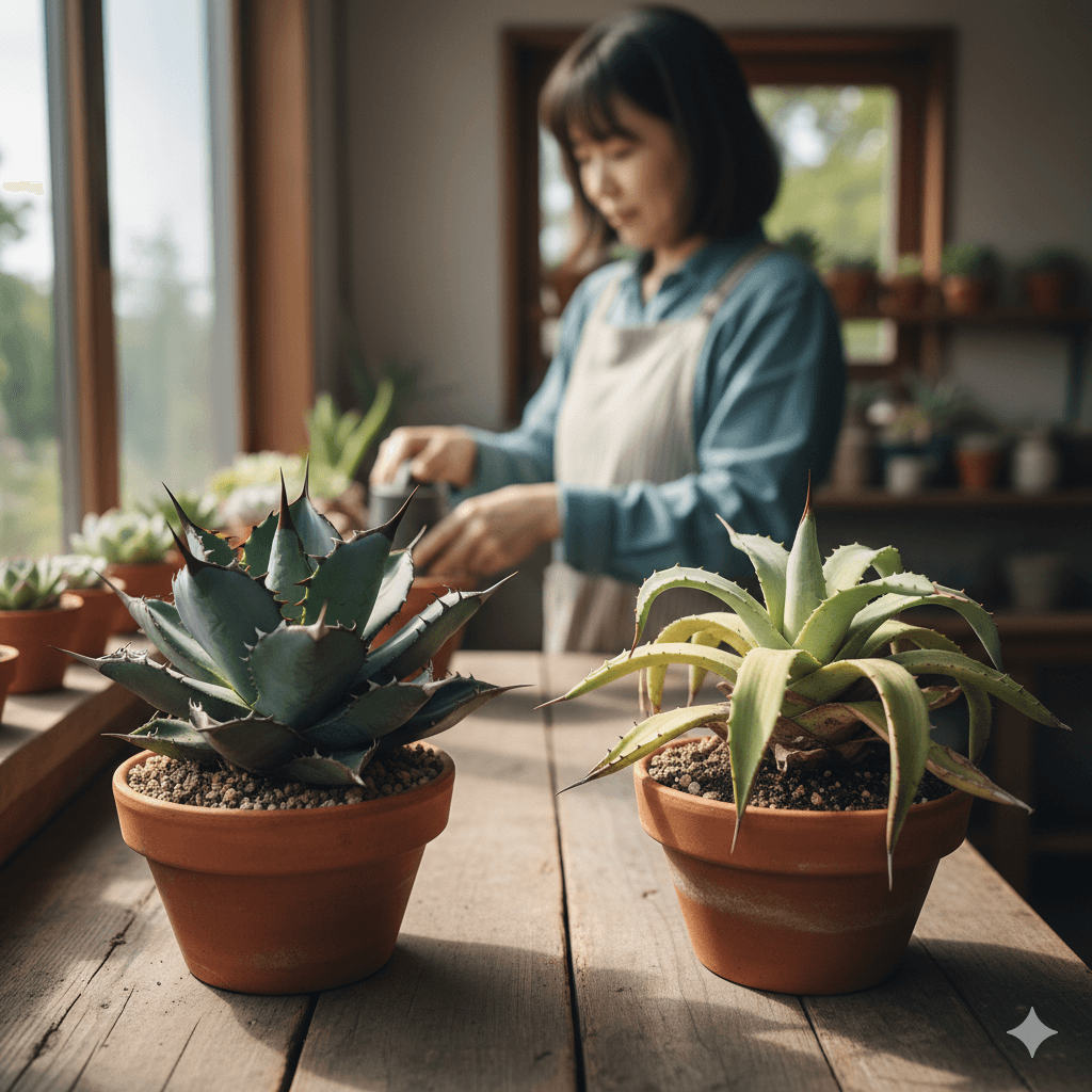 アガベの徒長|原因と直し方、リセットする対処法を解説